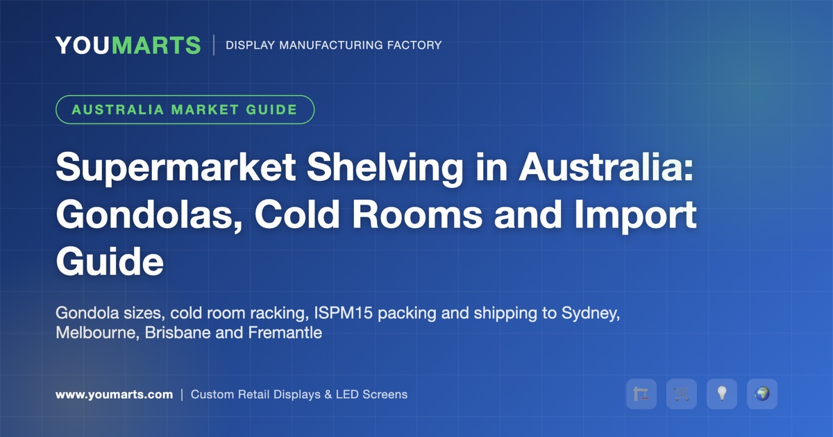 Supermarket Shelving in Australia: Gondolas, Cold Rooms and Import Guide (2026)