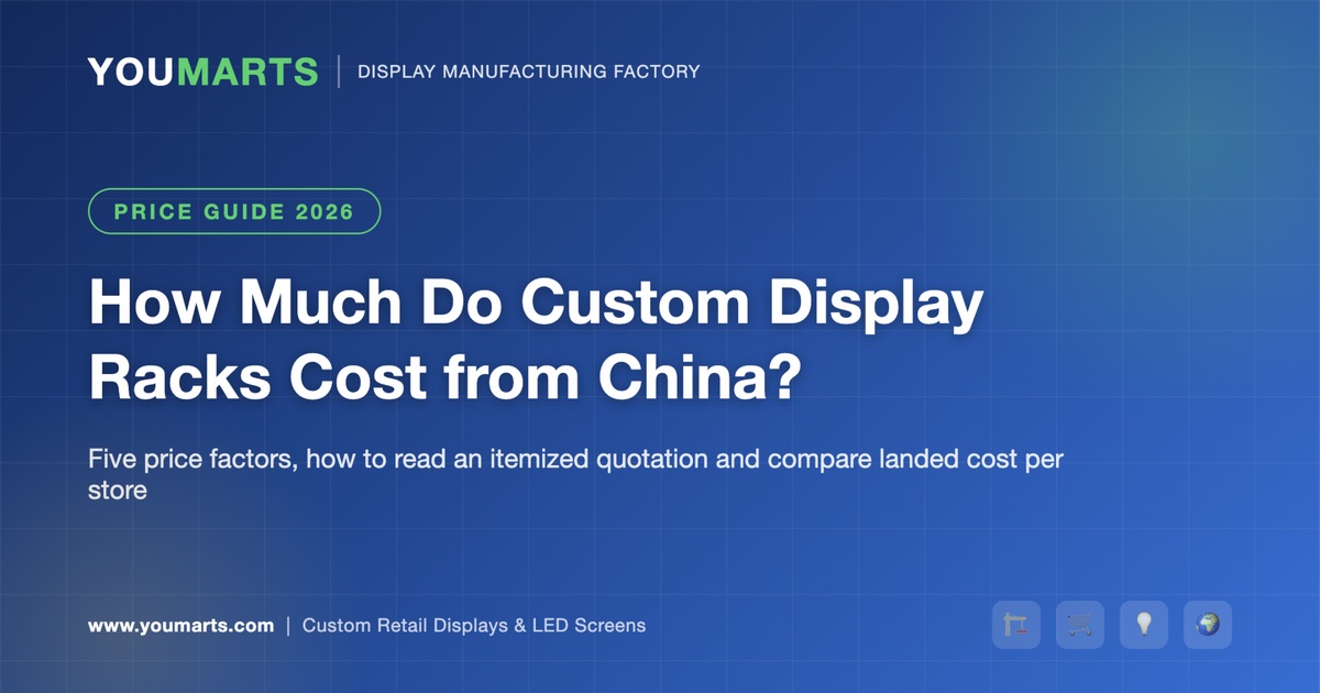 How Much Do Custom Display Racks Cost from China? Price Factors Explained (2026)