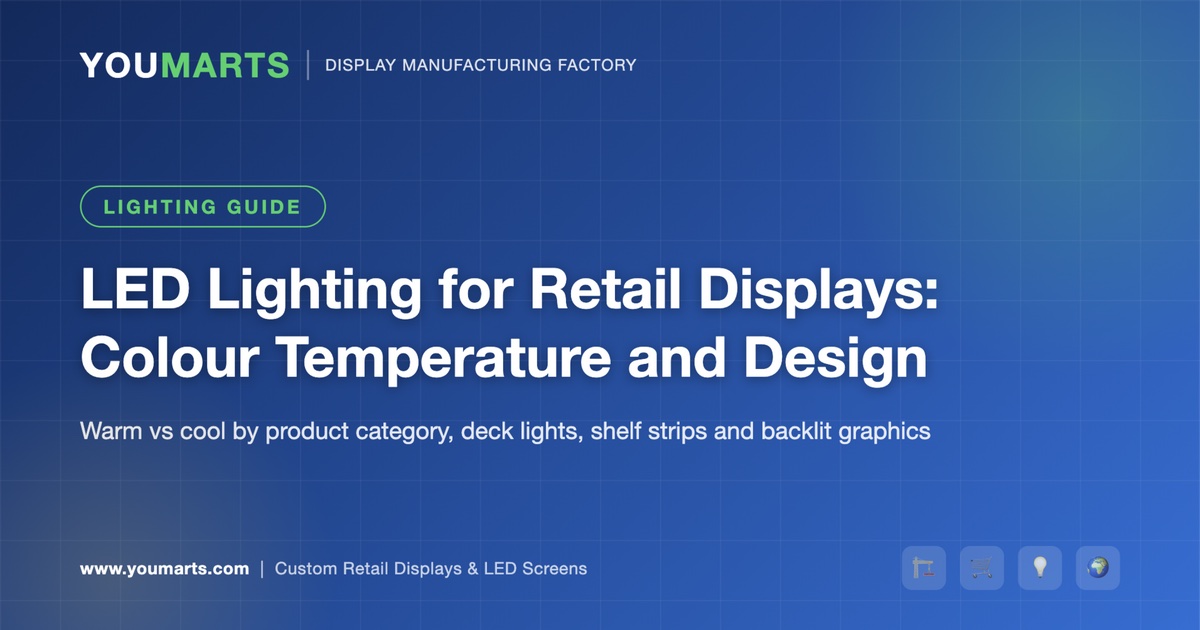 LED Lighting for Retail Displays: Colour Temperature, Design and Options (2026 Guide)