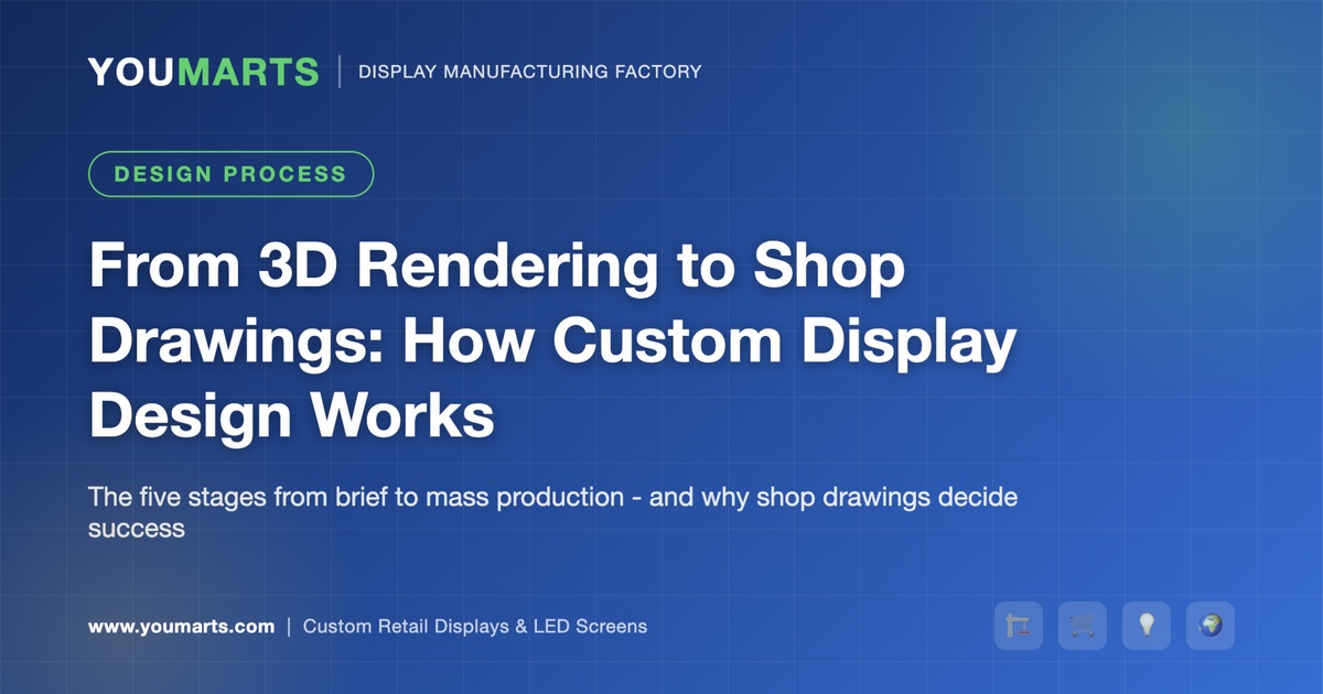 From 3D Rendering to Shop Drawings: How Custom Display Design Actually Works (2026)