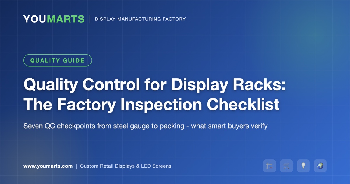 Quality Control for Display Racks: The Factory Inspection Checklist Smart Buyers Use (2026)