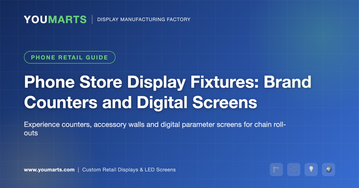 Phone Store Display Fixtures: Brand Counters, Wall Units and Digital Screens (2026)