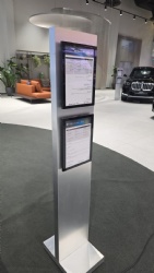 OEM Car Showroom Digital Display Stand | Interactive Vehicle Information Kiosk