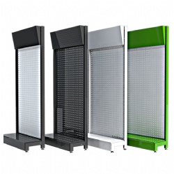 Custom Hardware Tool Accessories Metal Hooks Pegboard Display Rack Storage Shelves For Retail Store